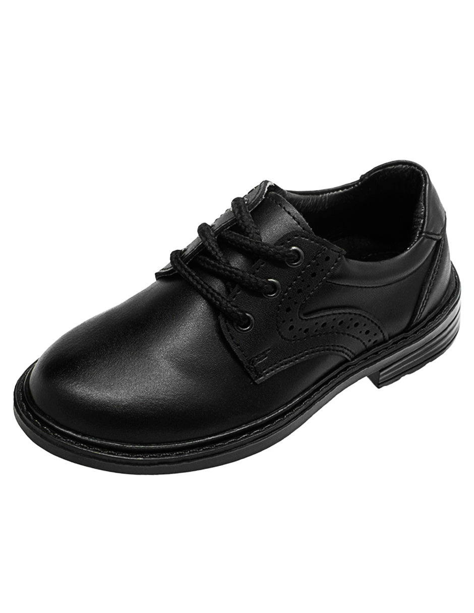 Zapato Napa Negro Escolar Formal Niño Ninos®