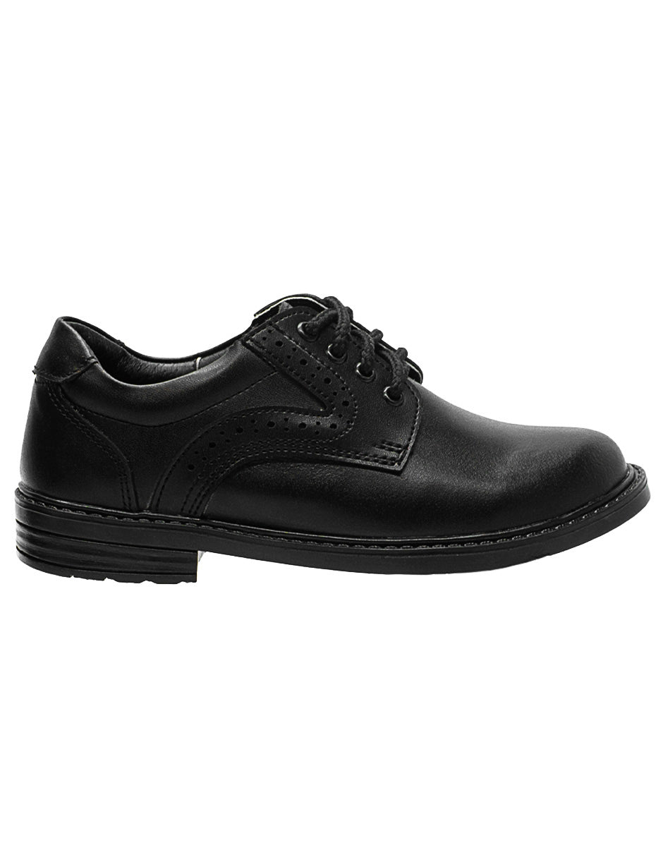 Zapato Napa Negro Escolar Formal Niño Ninos®