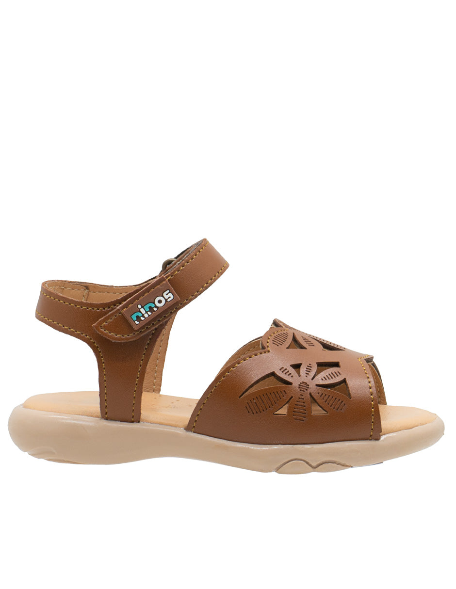 Sandalia Para Niña Ninos® Camel