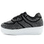 Tenis Niña CasuaIes Negros Pedrería Suela Tipo Chunky Ninos