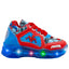 Tenis Spider LED Rojo Azul Niño Pequenos Pasos