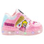 Tenis Choclo Rosa LED Princesa Niña Pequenos Pasos