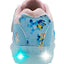 Tenis Choclo Azul Rosa LED Dog Niña Pequenos Pasos