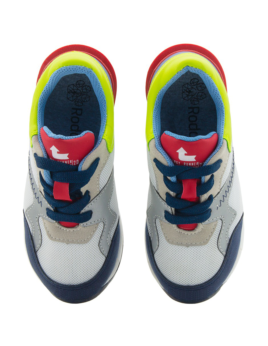 Tenis Urbanos Ligeros Niño Modelo Retro Runner Roddyck