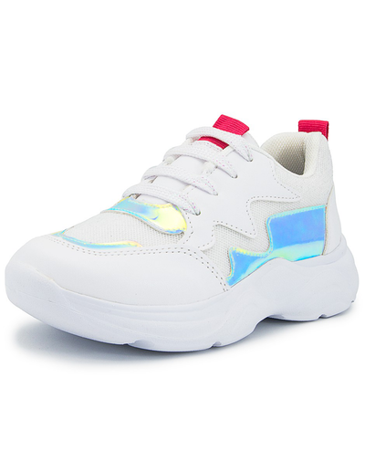 Tenis Casuales Chunky Niña Blanco Tornasol Tropicana