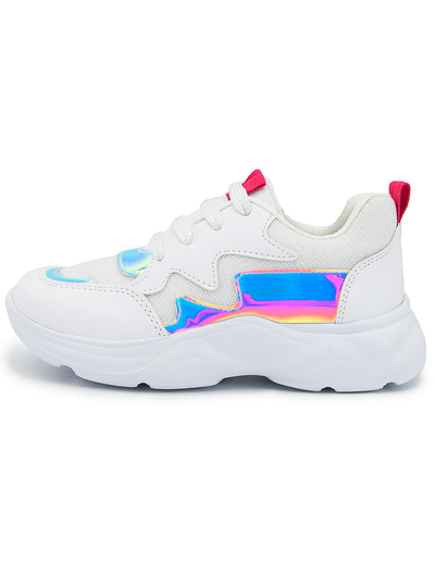 Tenis Casuales Chunky Niña Blanco Tornasol Tropicana