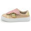 Tenis Casuales Niña Glitter Oro Rosa Mariposa Tropicana