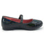 Zapato Escolar Niña Mary Jane Charol Negro Tornasol Tropicana