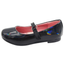Zapato Escolar Niña Mary Jane Charol Negro Tornasol Tropicana