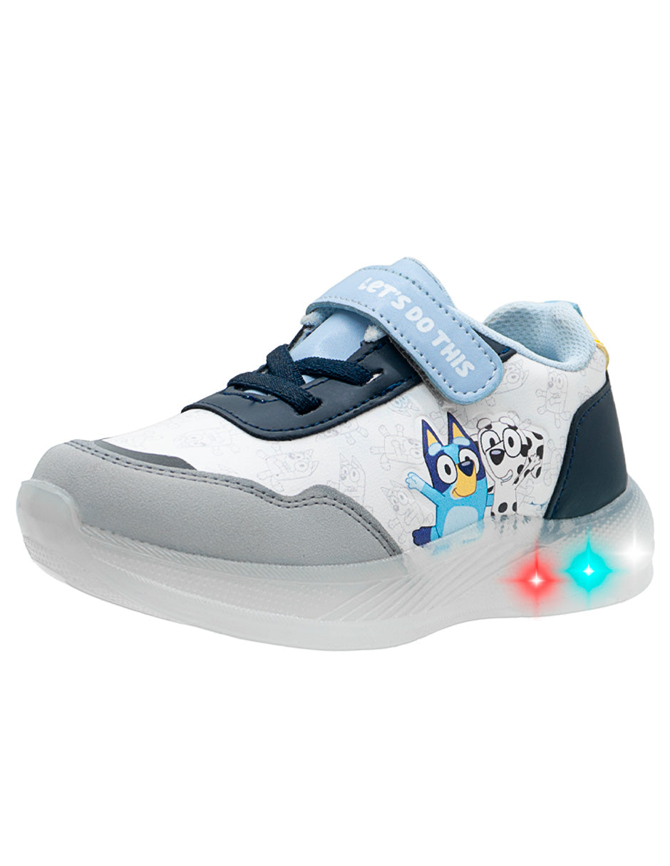 Tenis Niños Bluey LED y Ajuste Contactel Tropicana