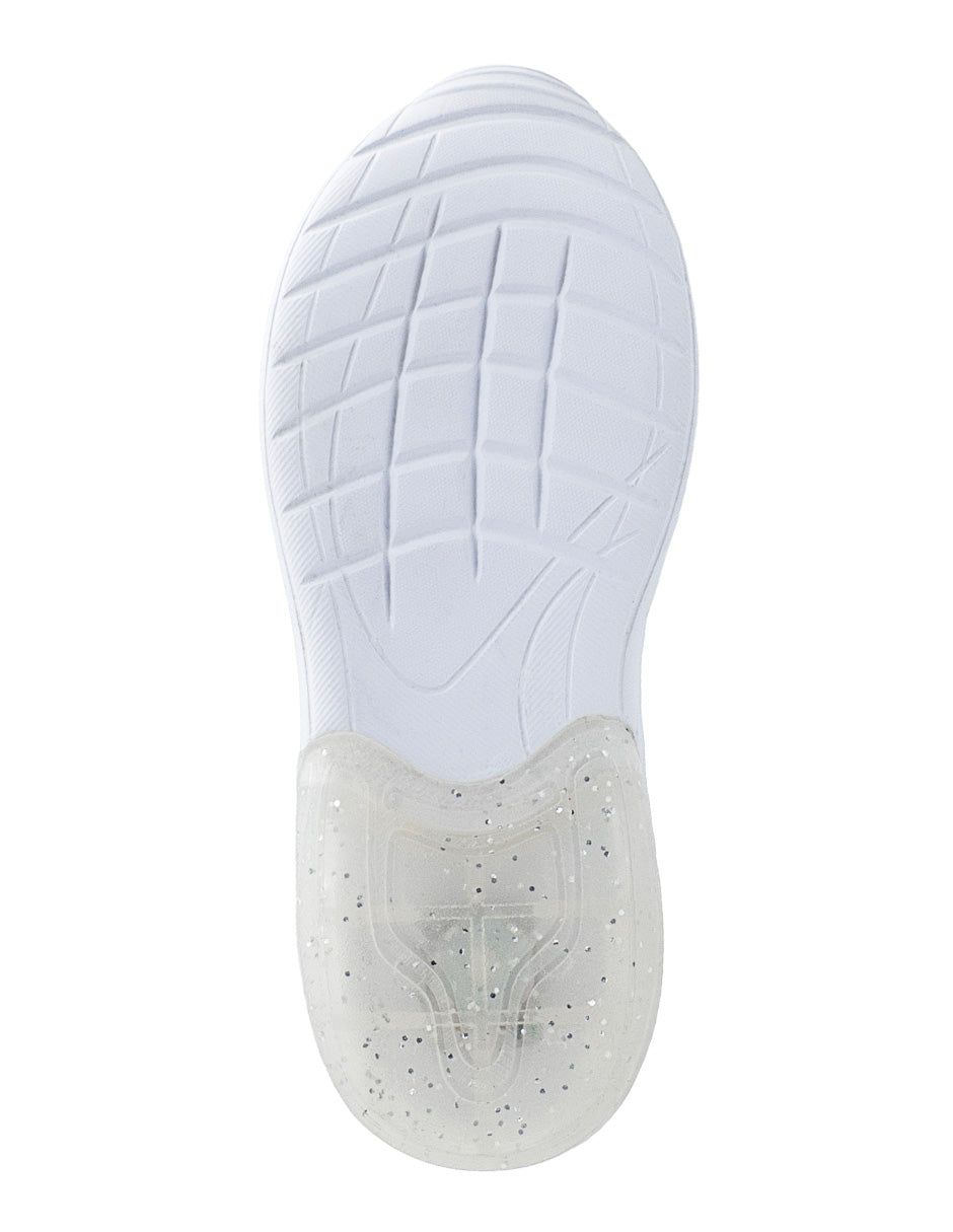 Tenis Niña Stitch Disney Luces LED glitter Tropicana