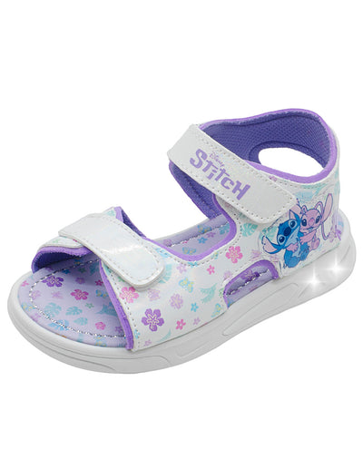 Sandalia Niña Disney Stitch Luces LED Blanca Tropicana