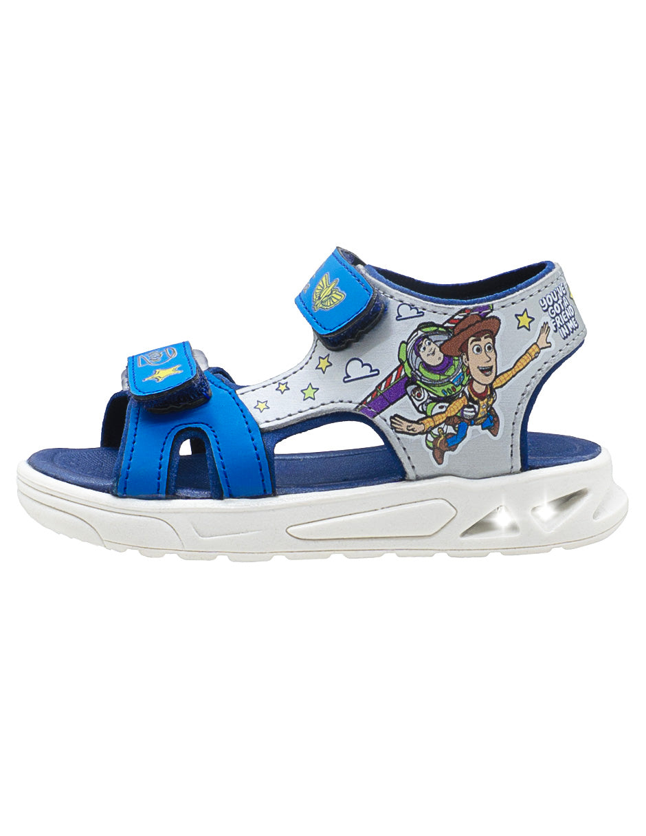 Sandalias Infantiles Toy Story con Luces LED y Ajuste de Velcro