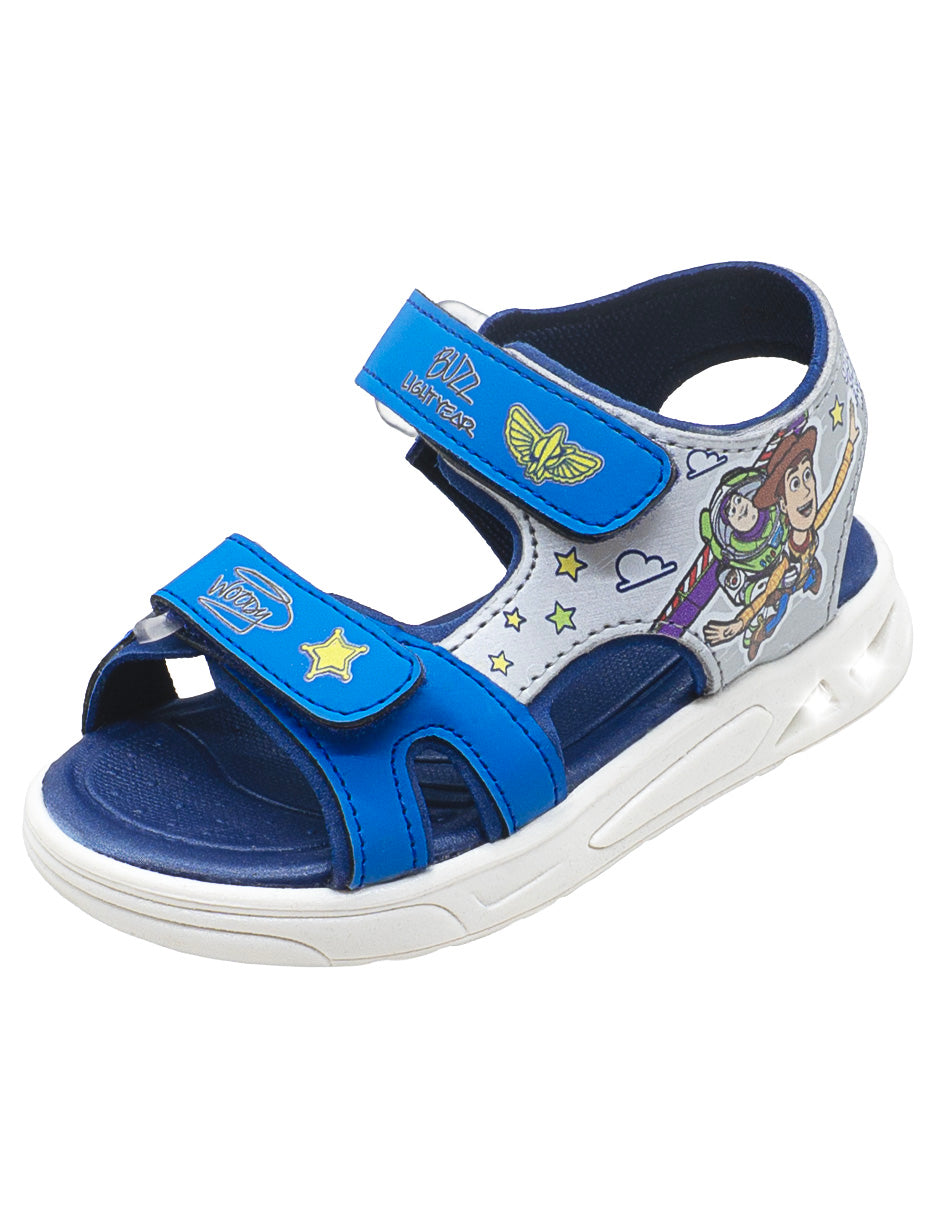 Sandalias Infantiles Toy Story con Luces LED y Ajuste de Velcro