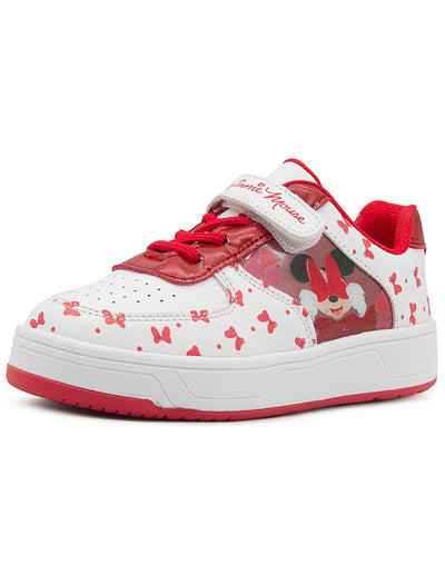 Tenis Niña Disney Minnie Mouse – Blanco Rojo Glitter Tropicana