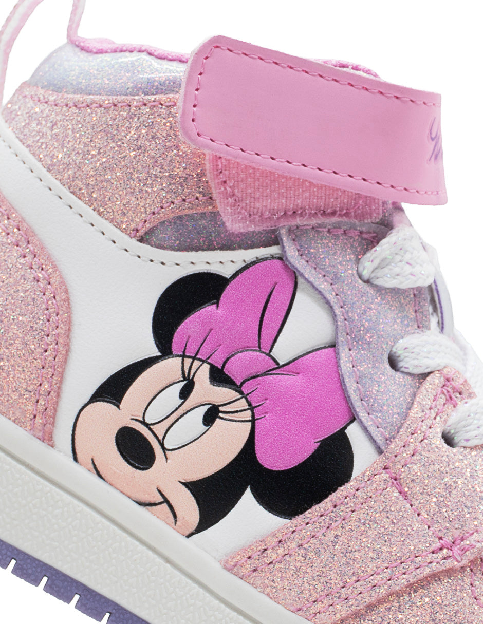 Tenis Botín Niña Disney Minnie Mouse Glitter Tropicana