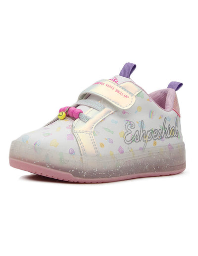 Tenis Niña Estampado Holográfico Glitter Tropicana