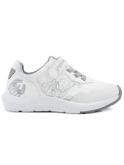 Tenis Escolares Niño Marvel Spider-Man Blanco Agujetas Elásticas Tropicana