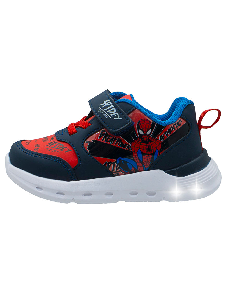 Tenis Choclo LED Spider Niño Tropicana