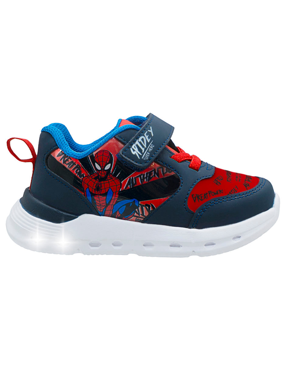 Tenis Choclo LED Spider Niño Tropicana
