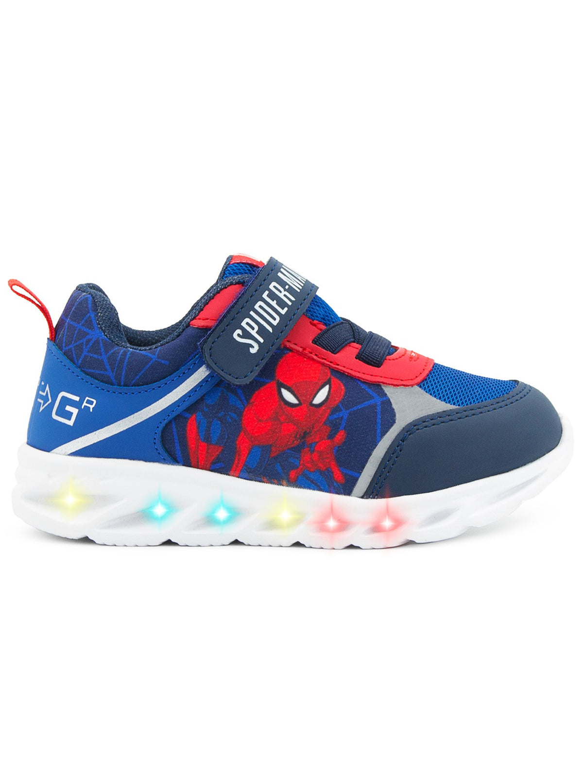 Tenis Niño Spider-Man LED Ajuste Contactel Tropicana