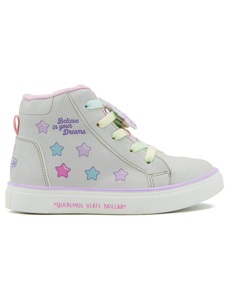 Tenis Bota Niña Glitter Unicornio Tropicana