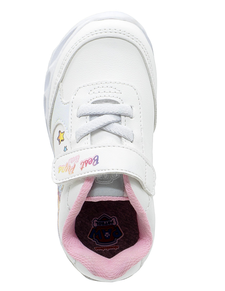 Tenis Niña Paw Patrol LED Blanco Tropicana