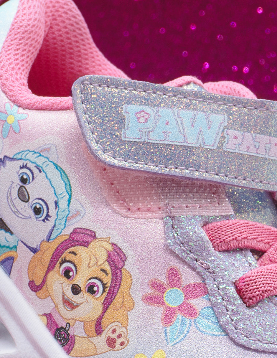 Tenis Niña Paw Patrol LED Glitter Tropicana