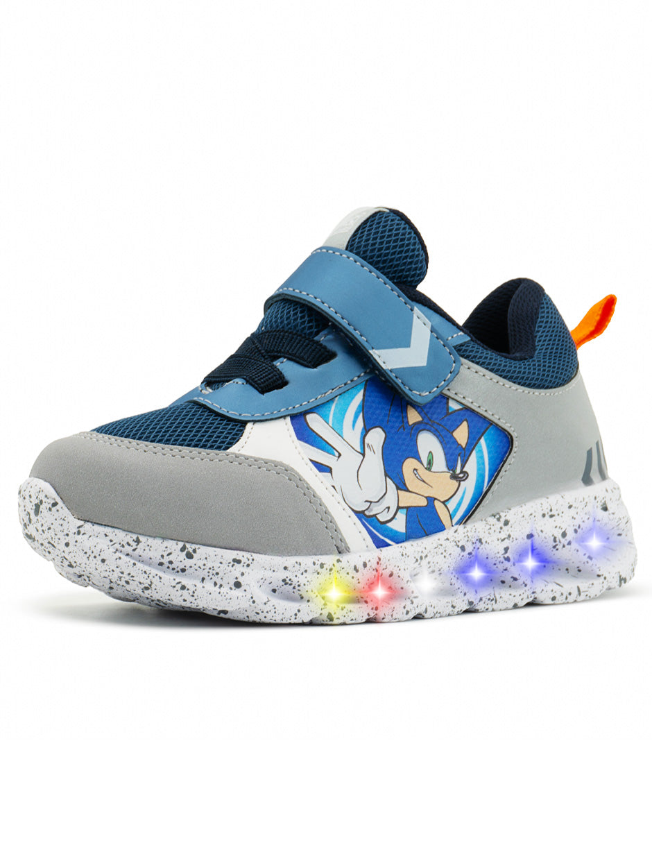 Tenis Deportivos Niño Sonic the Hedgehog LED Tropicana