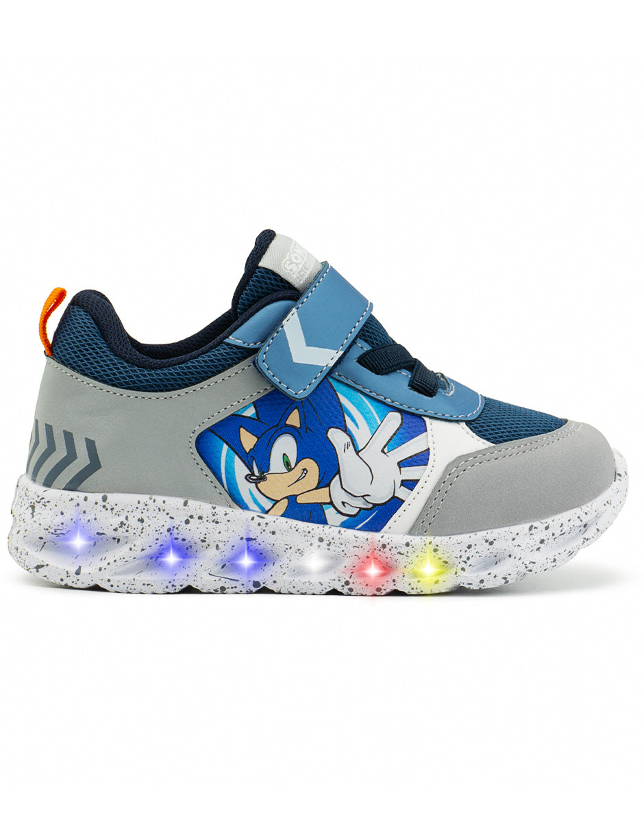 Tenis Deportivos Niño Sonic the Hedgehog LED Tropicana