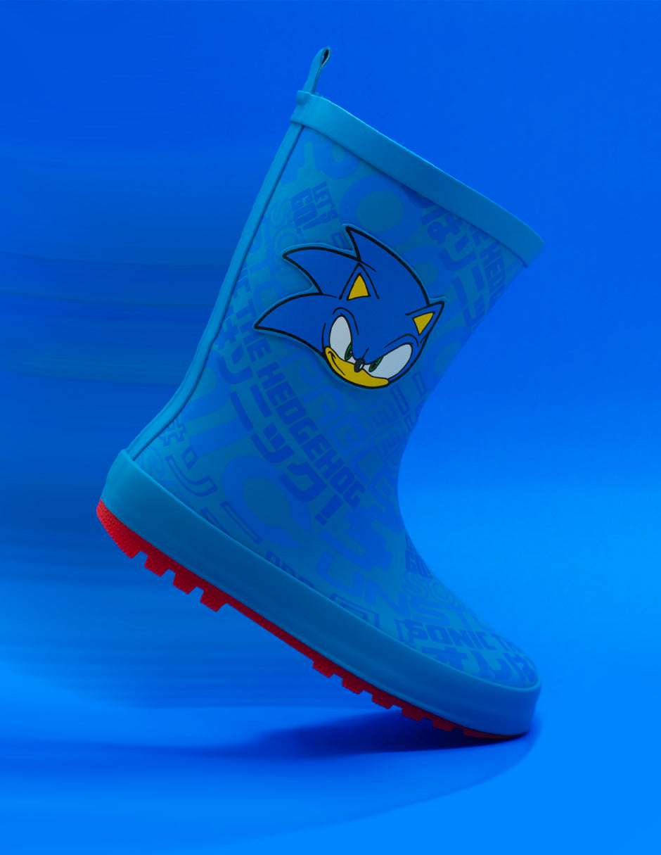 Botas de Lluvia Niño Sonic The Hedgehog Impermeable Antideslizante Tropicana