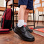 Escolar Para Niño Vavito Napa Negro