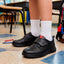 Escolar Para Niño Vavito Napa Negro