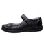 Zapato Escolar Negro Napa Flor Mary Jane  Niña Vavito