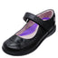 Zapato Escolar Negro Napa Flor Mary Jane  Niña Vavito