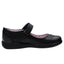 Zapato Escolar Negro Napa Flor Mary Jane  Niña Vavito
