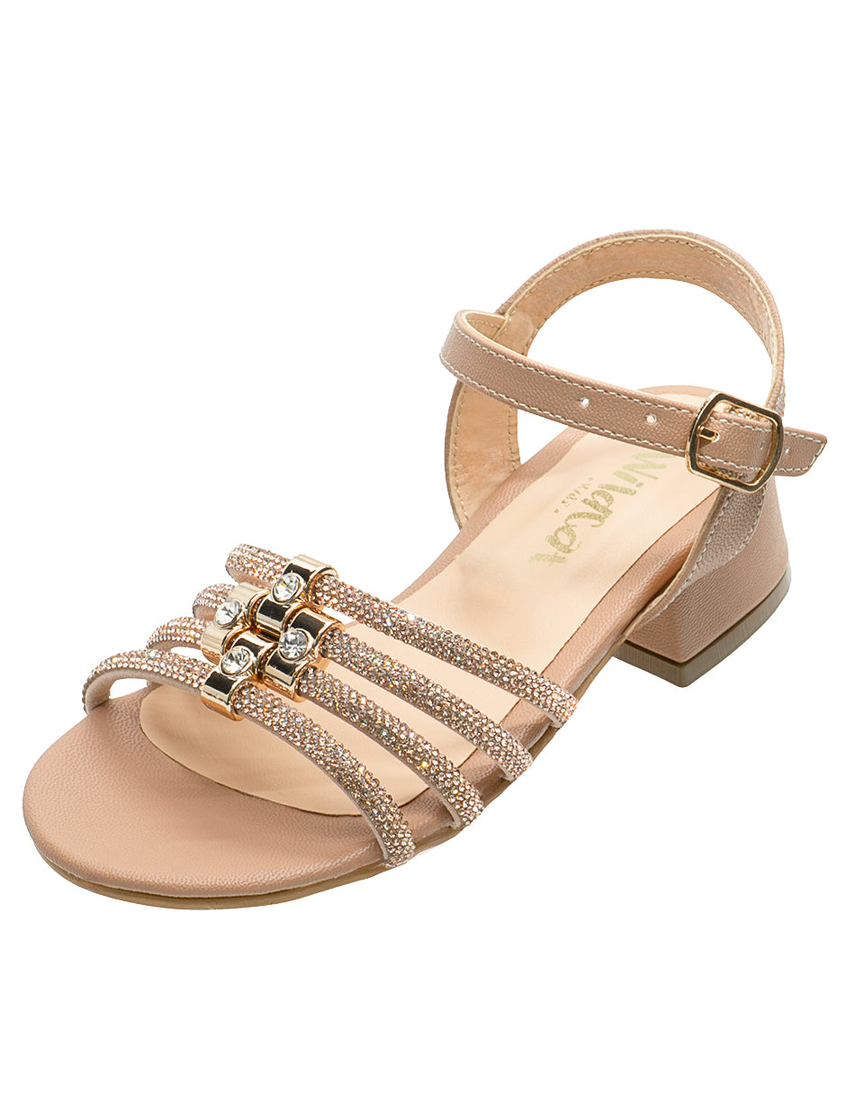 Sandalias Biege Niña Tacon Wildcat.