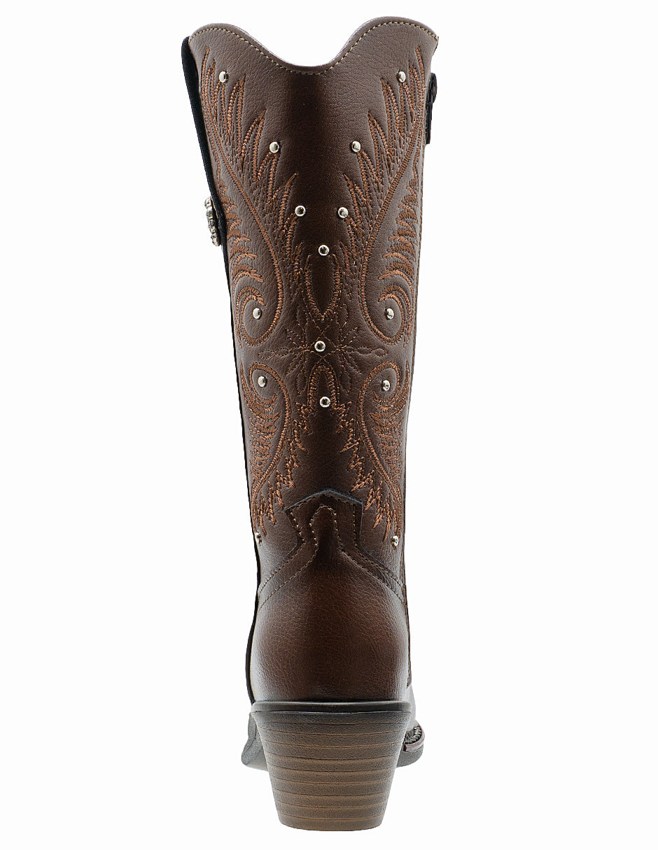 Bota Vaquera Bordado Western Café Niña Wildcat®