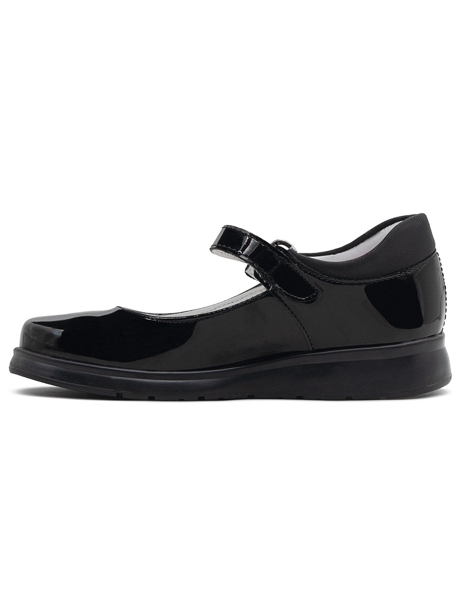 Zapato Escolar Niña Mary Jane – Charol Negro Suela Ergonómica Yuyin