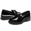 Mocasín Chunky Escolar Niña Charol Negro Yuyin