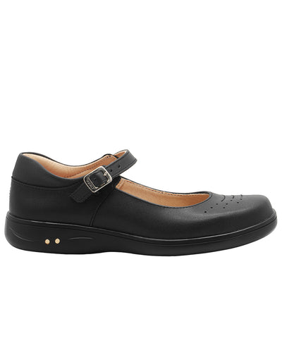 Zapato Escolar Niña Mary Jane Charol Negro Yuyin