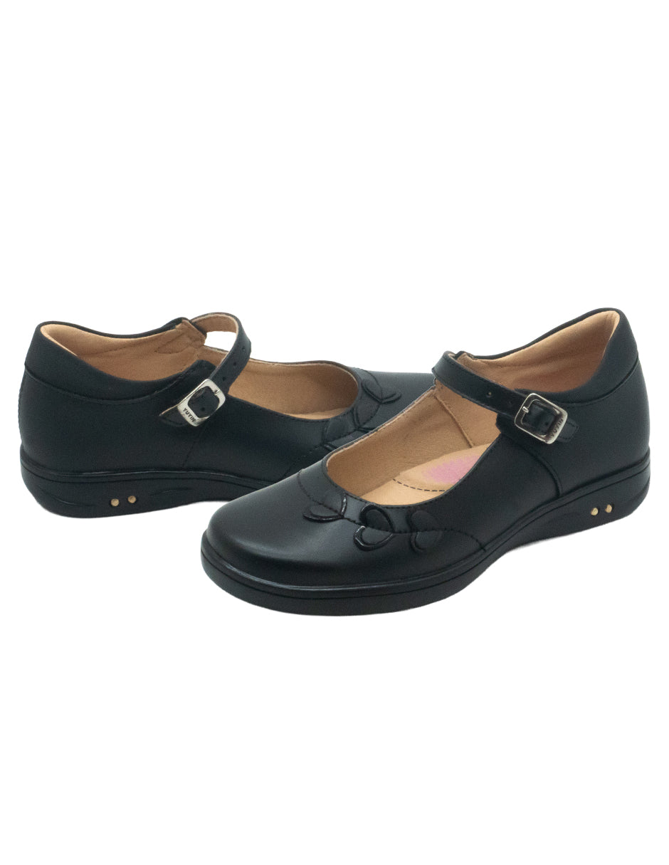 Zapato Niña Mary Jane Negro Yuyin