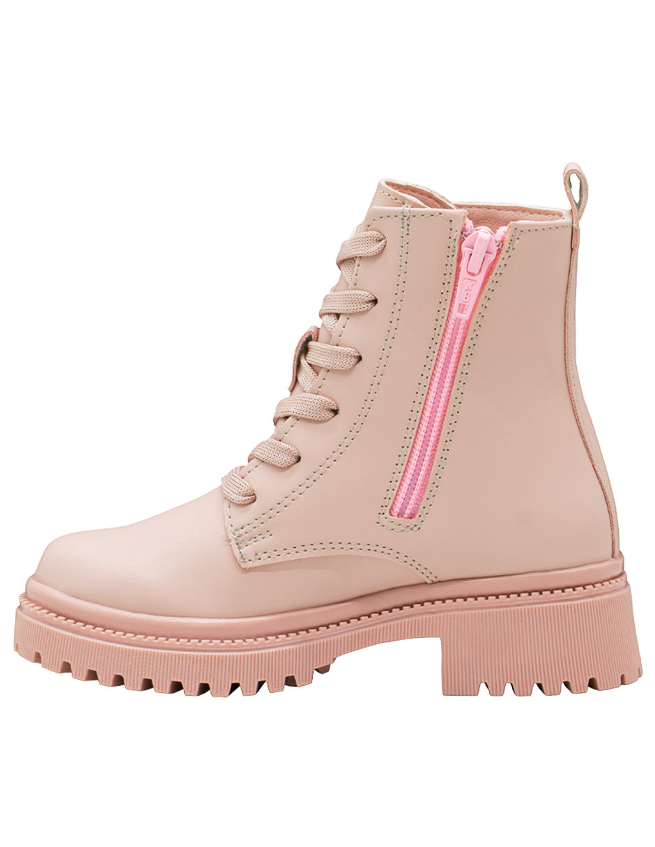 Bota Niña Rosa Napa Pedrería Yuyin