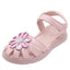 Sandalia Casual Niña Charol Rosa Pastel Yuyin