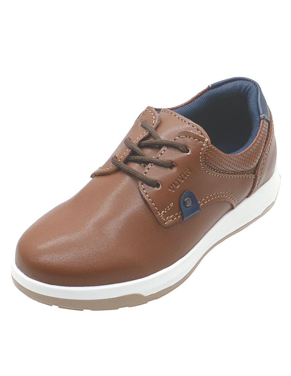 Derby Para Niño Yuyin Cognac
