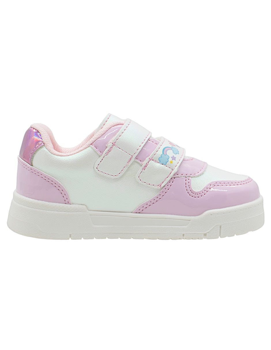 Tenis Para Niña Yuyin Charol Rosa