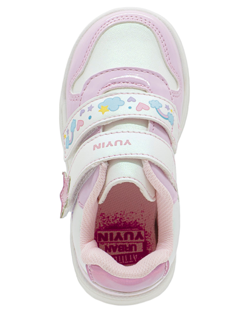 Tenis Para Niña Yuyin Charol Rosa