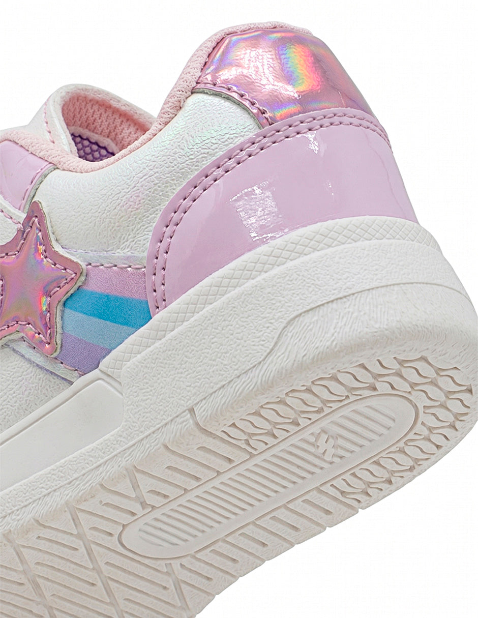 Tenis Para Niña Yuyin Charol Rosa