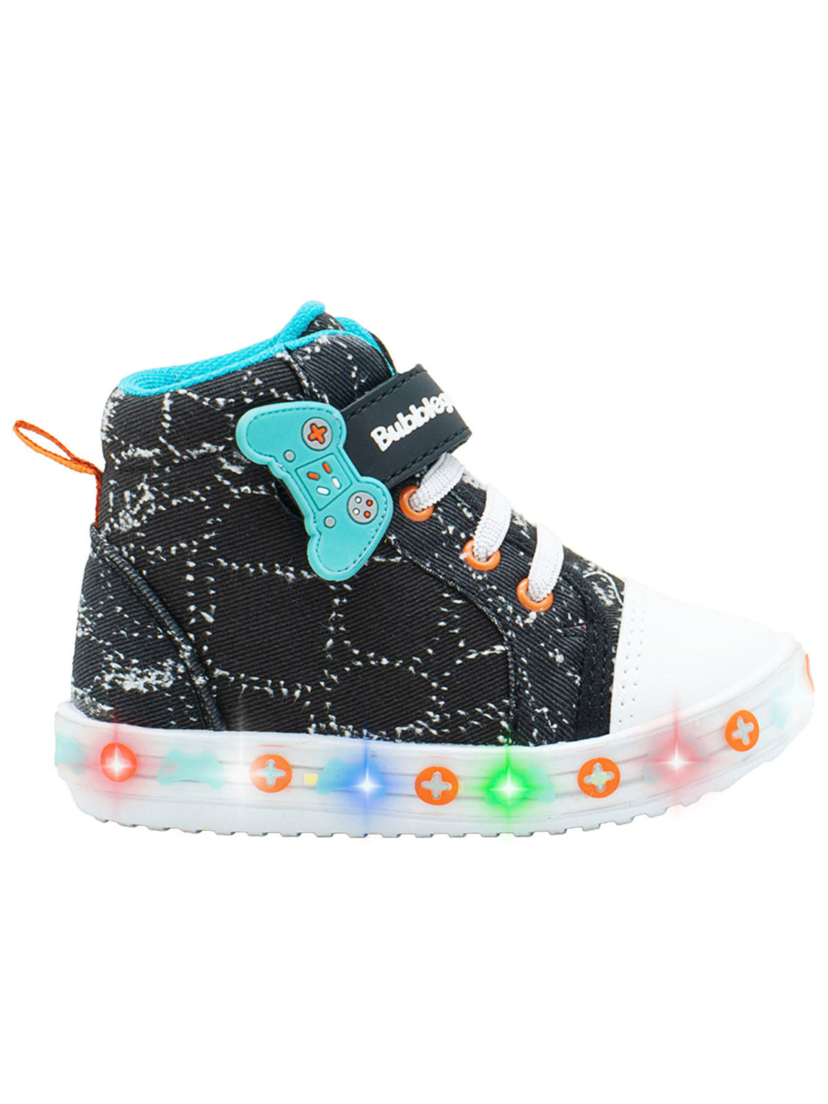 Tenis ArmyIII LED Negro Niño Gamer Bubble Gummers®