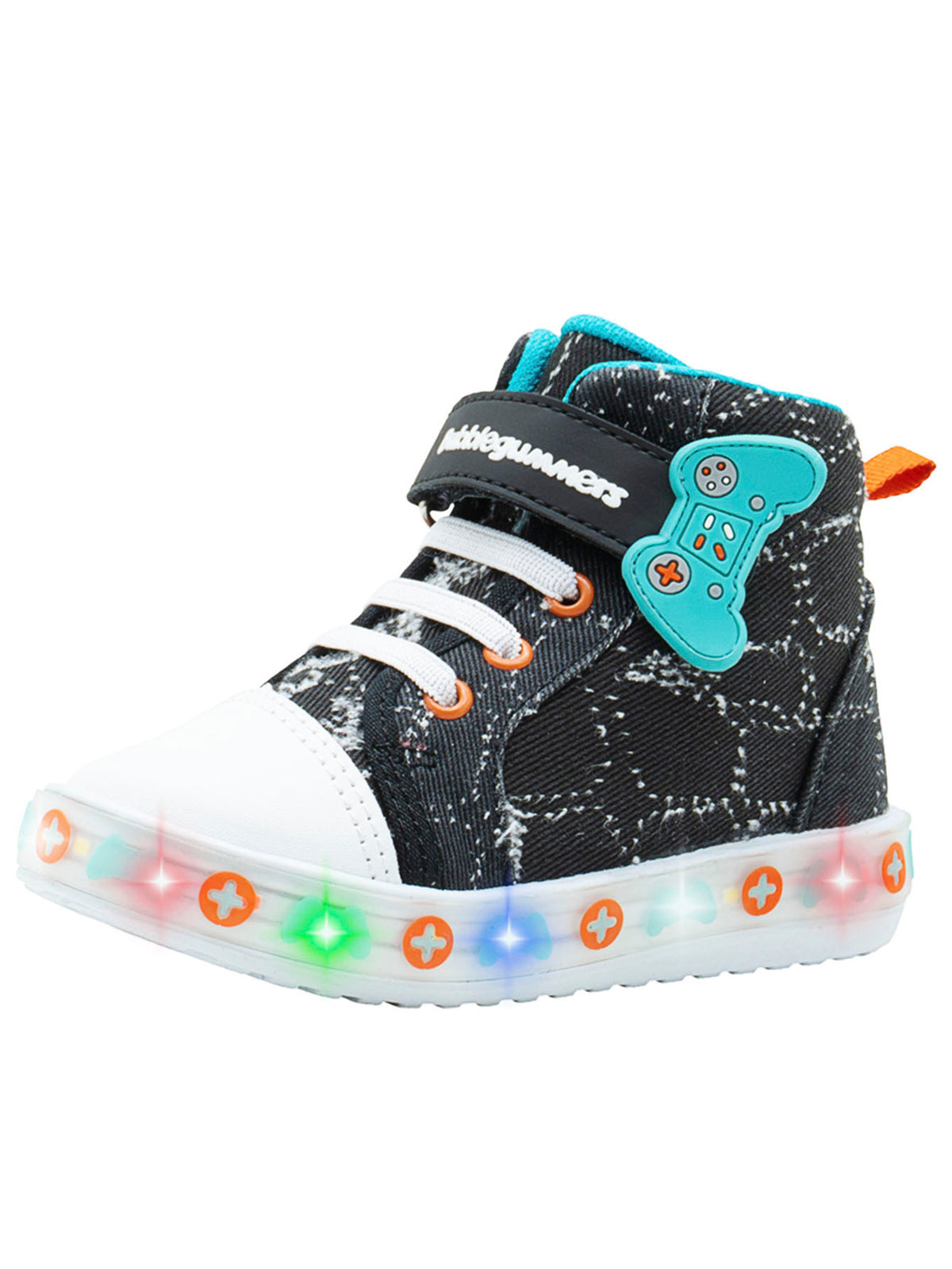 Tenis ArmyIII LED Negro Niño Gamer Bubble Gummers®